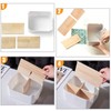 Bamboo Table Organiser Desktop, Desk Organiser, 5 Compartments Wooden Desktop
