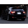 2x Red Lens Rear Bumper Reflector LED Fog Tail Stop