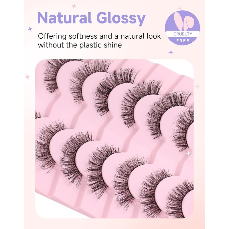 Easeful Natural Eyelash Look WISP Mink Artificial C Curl Strip