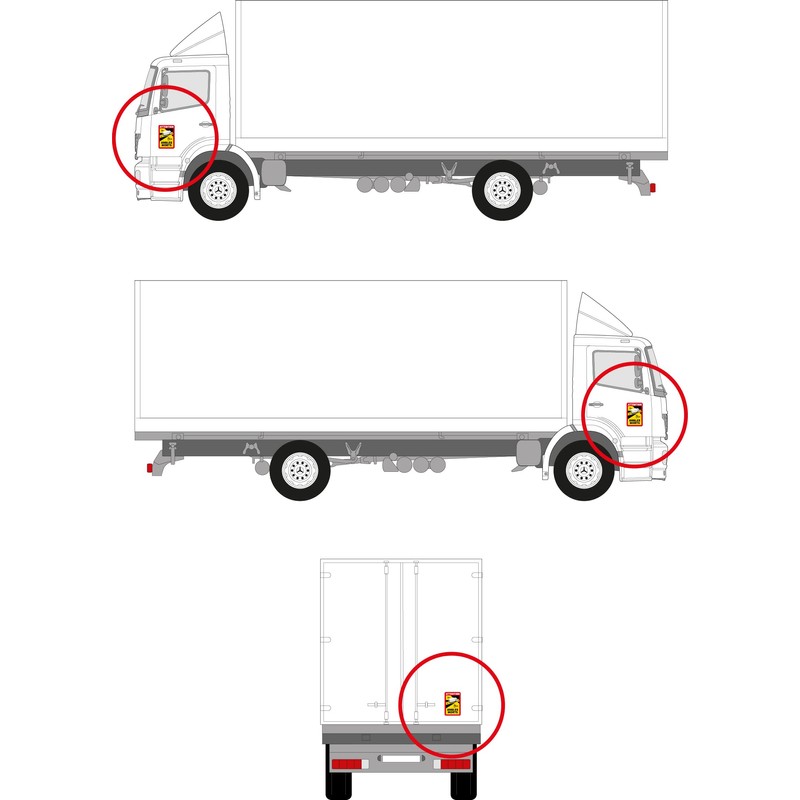 Prolac Angles Morts/Blind Spot Stickers for Truck and Caravan (Pack