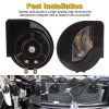 EEEKit 2PCS 12V 110DB Super Train Horn Waterproof For Trucks