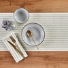 Solino Home Stripe Linen Table Runner 36 Inch - Sage