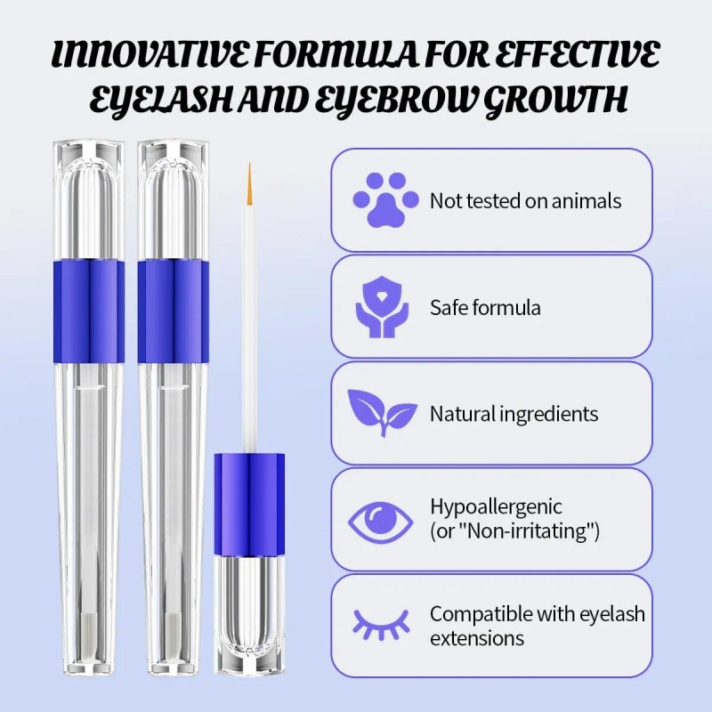 Set De Sérum Para Estimular Crecimiento De Pestañas Y Cejas