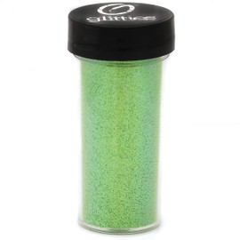 GLITTIES - Tinker Bell Green - Nail Art Iridescent Fine (.008") Glitter Powder - for Gel Nail Polish, Gel and Acrylic Nail Powder - (30 Gram Jar)