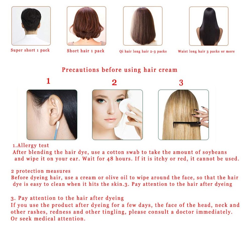 MaxBeauty Qinen White Hair into Black 10PCS