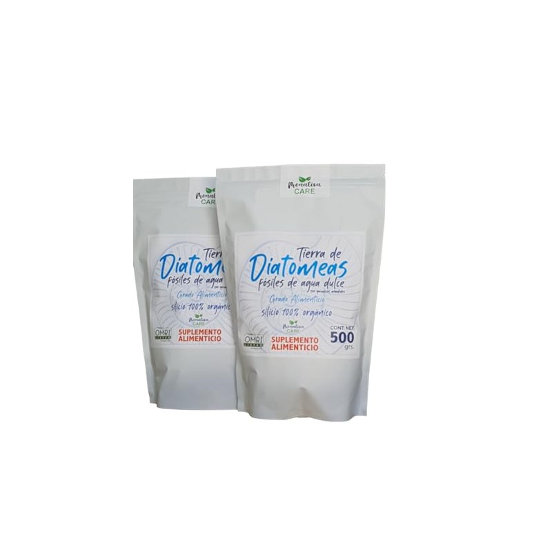 Tierra de Diatomeas Orgánica Micronizada Grado Alimenticio 1kg Premium