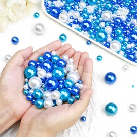 2300 abalorio de perlas sin agujeros para relleno de jarrones, perlas flotantes para centros de mesa, jarrones, abalorio de perlas de imitación para manualidades, decoración de bodas, fiestas