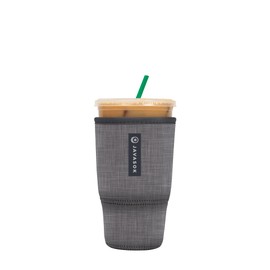 Sok It Java Sok Iced Coffee & Cold Soda Insulated Neoprene Cup Sleeve (Anthracite, Large: 30-32oz)