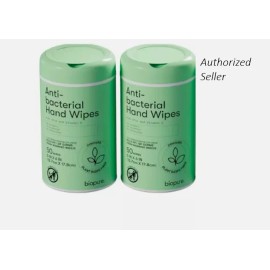 Biopure 2 Antibacterial Hand Wipes Fresh Morning Breeze 100 CT with Aloe and Vitamin E