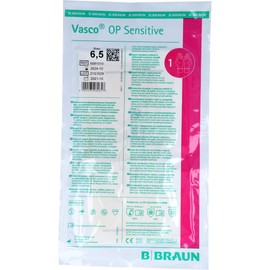 B Braun Vasco Surgical Sensitive Hand Sterile Powder-Free Size 6.5 Pack of 2