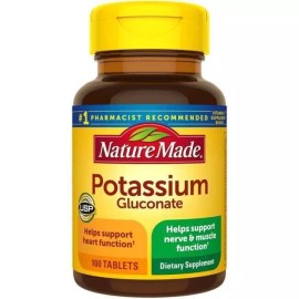 Nature Made Potassium 550mg 100 Tablets Gluten Free Exp. 11/2026 #1 Recommended Heart, Nerve