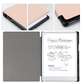 Aippdo Case for Remarkable Paper Pro Tablet 11.8" (Released in 2024), Hard Back Shell Protective Book Folio Cover with Built-in Pen Holder, with Auto Sleep/Wake Function.
