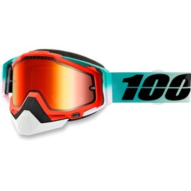 100% Racecraft Cubica Snow Goggles Mint/Mirrored Lens
