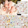 Wayjon cute bunny bear nail sticker cost-effective 6-piece set, 6 pieces, mixed colors / 웨젼 귀요미 토끼곰 네일스티커 가성비 6종 세트, 6개, 혼합색상