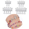 Gadpiparty 8pcs Multi Strands Lock Clasp Jewelry Connector for Bracelets