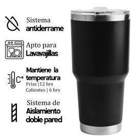 Termo Tricampeón, Vaso Térmico de Acero Inoxidable Logotipo de Club America Fútbol Doble Pared