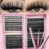 Pestañas Postizas 740 Piezas, Volumen Natural, Kit Profesion Negro D