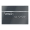 Graviers Design Door Sign Made of V2A Stainless Steel 215