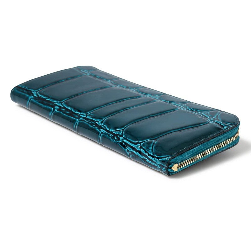 Arcan 1216-632 Long Wallet, L-Shaped Zipper, Genuine Leather, Women's, Tail