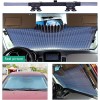 Summer Windshield Shades – Car Front/Rear, Retractable UV Curtains
