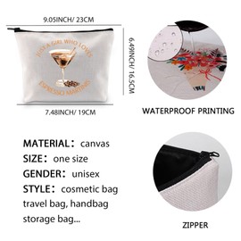 Espresso Martini Cosmetic Makeup Bag Espresso Martini Present for Women Dirty Martini Espresso Gift Zipper Pouch (Espresso Martinis 1uk)
