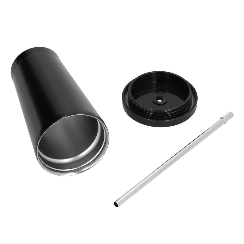 500ML Small Vacuum Coffee Cup Iced Coffee Bottle with Straw