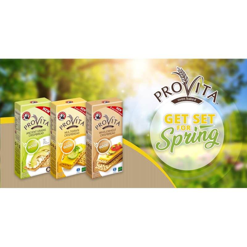 Bakers Provita | High Fibre | Keto friendly (Multigrain Crispbread,