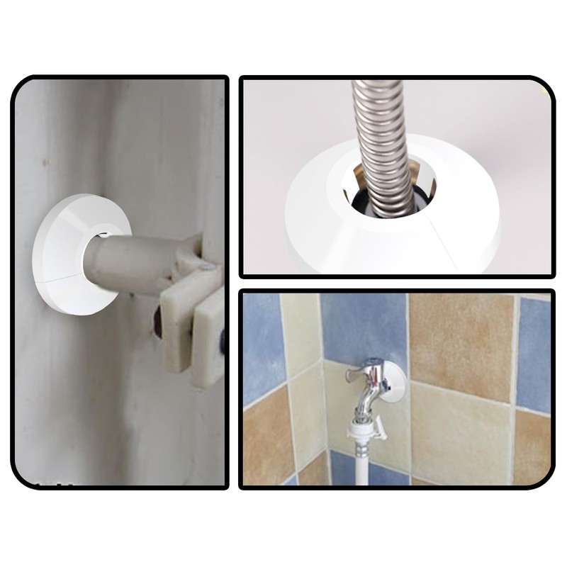 Lhbwhiz Pack of 10 Heating Pipe Rosette, Plastic Heating Pipe