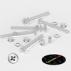 Pack of 60 Transparent Clear Plastic Acrylic M6 x 60mm