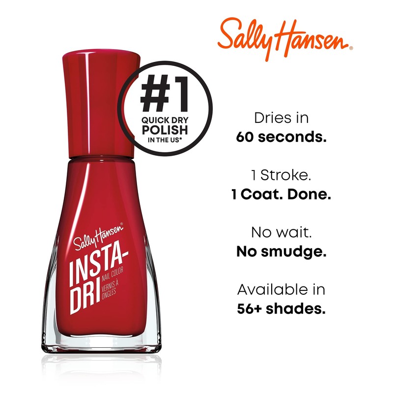 Sally Hansen Insta-Dri Nail Polish, Luxe Finish Collection, Triple Thread,