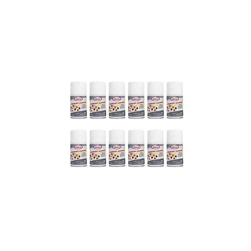 Claire CL118-12pk Country Garden Metered Air Freshener; 7 Oz. Net