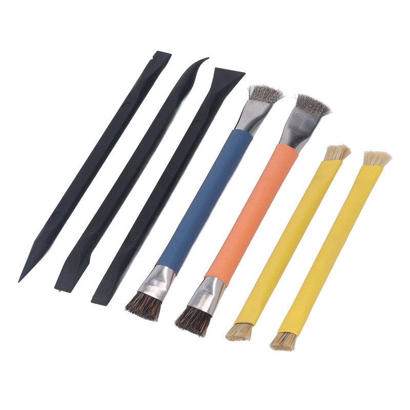 Pry Tool Brush Set ABS Stainless Steel Electronic Repair Cleaning