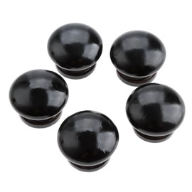 5個 セット木製 取っ手 つまみ ノブ ナチュラル ウッド たんす 引き出し 家具 扉 金物 棚 ねじ付き ダークブラウン