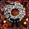 Suncalla 12 Inch Halloween Disco Eyeball Wreath for Front Door