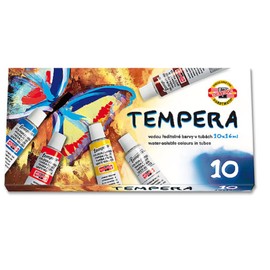 KOH-I-NOOR 016254800000 16 ml Set of Tempera Colour Paint (Pack of 10)