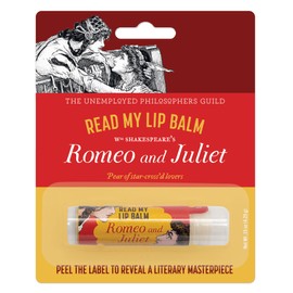 The Unemployed Philosophers Guild Romeo & Juliet Read My Lip Balm - Shakespeare's Full Balcony Scene Under Label - Pear Flavored, Cruelty-Free and Made in the USA from Natural and Imported Ingredients