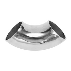 Motoforti 1.5" Inch OD 90 Degree Mandrel Bend Elbow Car Modified Exhaust Pipe Tubing 2mm/14GA Thickness 304 Stainless Steel Bend Tube Stair Handrail Piping 38x100x2.0mm