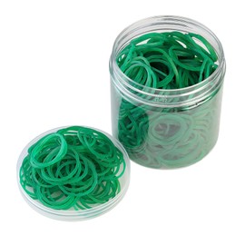 ZZJMCH 500Pcs 1.5in Green Rubber Bands Stretchable Rubber Elastics Bands General Purpose Elastic Stretchable Bands Sturdy Rubber Bands for Home, Office, School, Stationery Supplies