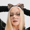 Ewaycom Cheetah Ears Headband with Tattoos Women Leopard Ear Hairband