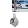 50mm/2.0in Marine Pulley Double Roller 400kg Loading 304 Stainless Steel