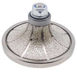 MOSTARTOOLS B25 1 Inch Demi Bullnose Half Bullnose Coarse Vacuum Brazed Diamond Hand Profiler Router Bit Profile Wheel with 5/8-11 in Thread for Granite,Marble,Tile,Travertine,Concrete Countertop