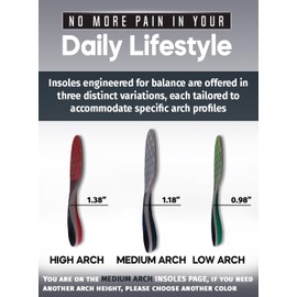 Medium Arch Support - Superior Balance and Stability - Orthotic Shoes Insert - Insoles Men Women - Improves Posture and Alignment - Elevate Your Stability and Confidence with Each Step (Gray, XS)