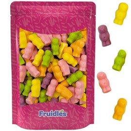 Fruidles Jelly Babies, English Style Chewy Gummy Candy, Non-GMO (Half-Pound)