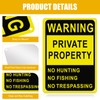 Lineshading 40 Pcs Posted No Trespassing Signs Private Property Weatherproof