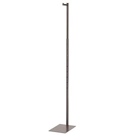 SSWBasics Adjustable Boutique Clothes Rack, Mottled Brushed Steel Finish, 48" to 72"