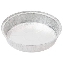 AME D'ESSENCE (500 PC Combo 7" Round Foil Container with Clear Dome Lid Disposable Aluminum Food Container Great for Baking and Roasting Cooking Pan To Go Meal Prep Freezer & Oven Safe