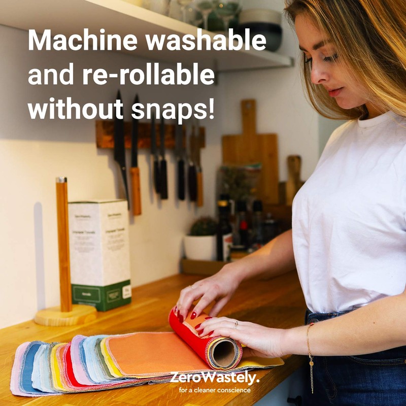 Reusable Paper Towels - Value Pack of 24 Paperless Paper