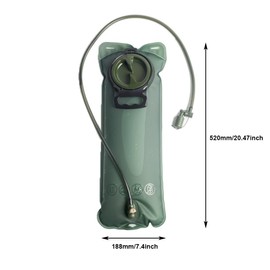 Hydration Bladder 2L/2.5L/3L Water Bladder Sports Travel Reservoir Hydration Bag Pack with Drinking Pipe for Mountaineering Cycling Outdoor Hiking (Green)