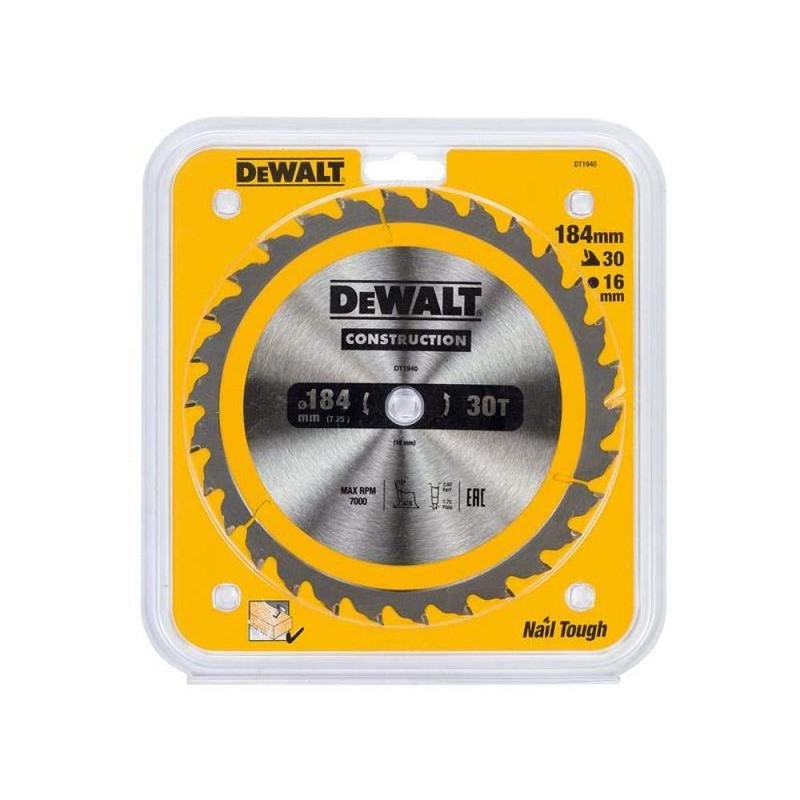 Dewalt DT1940-QZ 7.2"/16mm 30WZ Portable Circular Saw Blade