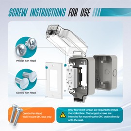 20A GFCI Outdoor Electrical Outlet Box, Hilictokt IP66 Waterproof & Lockable Enclosure, NEMA 5-20 Rated with Double Socket – Ideal for Gardens, Yards, Sports Fields (UL Listed)-Compatible 15A